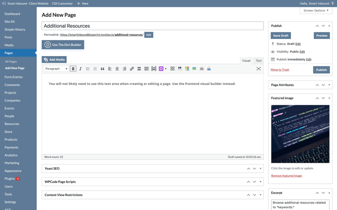 Adding Pages