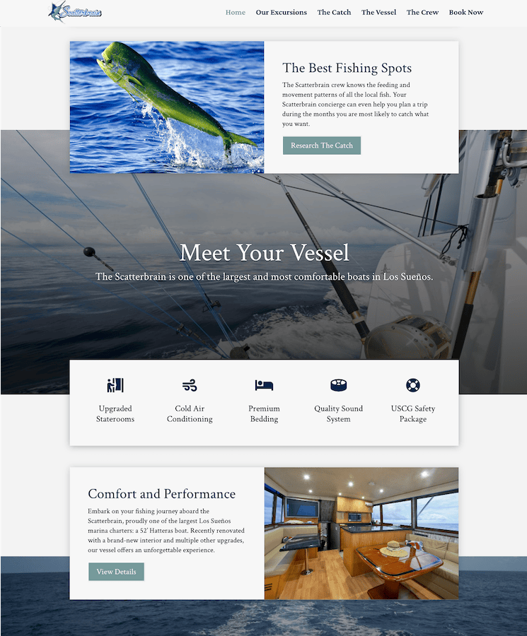 Scatterbrain Charters Home Page